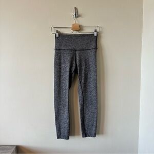 LULULEMON Wunder Under Hi-Rise Tight In 23” Heather Black (Size:6)